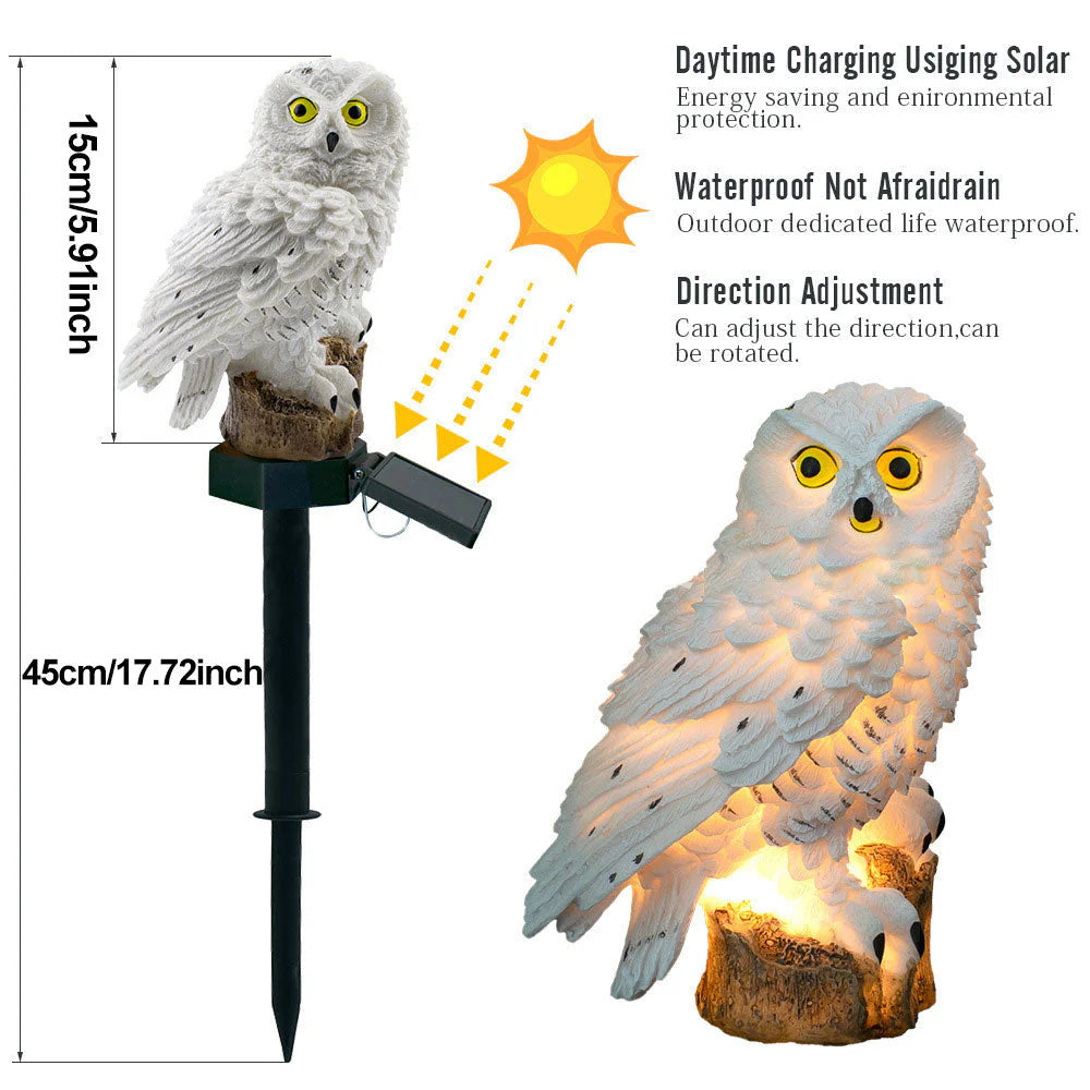 Solar Owl Garden Light - Outdoor Stake Light