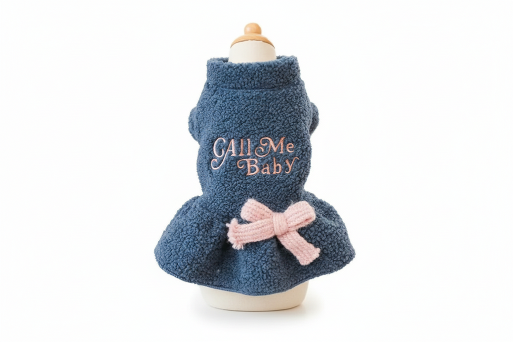 "Call Me Baby" Pet Dress - Blue