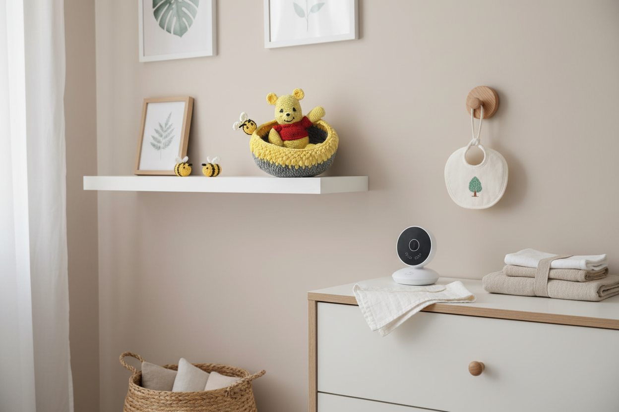 Handmade Crochet Winnie the Pooh Nursery Set