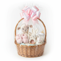 Easter Baby Gift Basket with Lamb Blanket