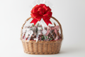 Holiday Gift Basket with Hot Cocoa and Candied Nuts