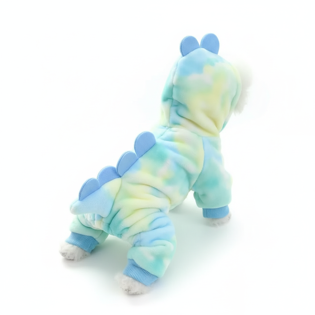 Sky Blue Pet Dinosaur Costume
