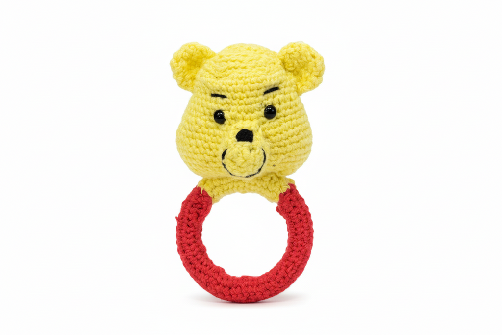 Handmade Crochet Winnie the Pooh Easter Basket Gift Set